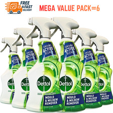 6X Dettol Mould And Mildew Remover Spray 500 Ml Pack Of 6 Fast and Free Shipping