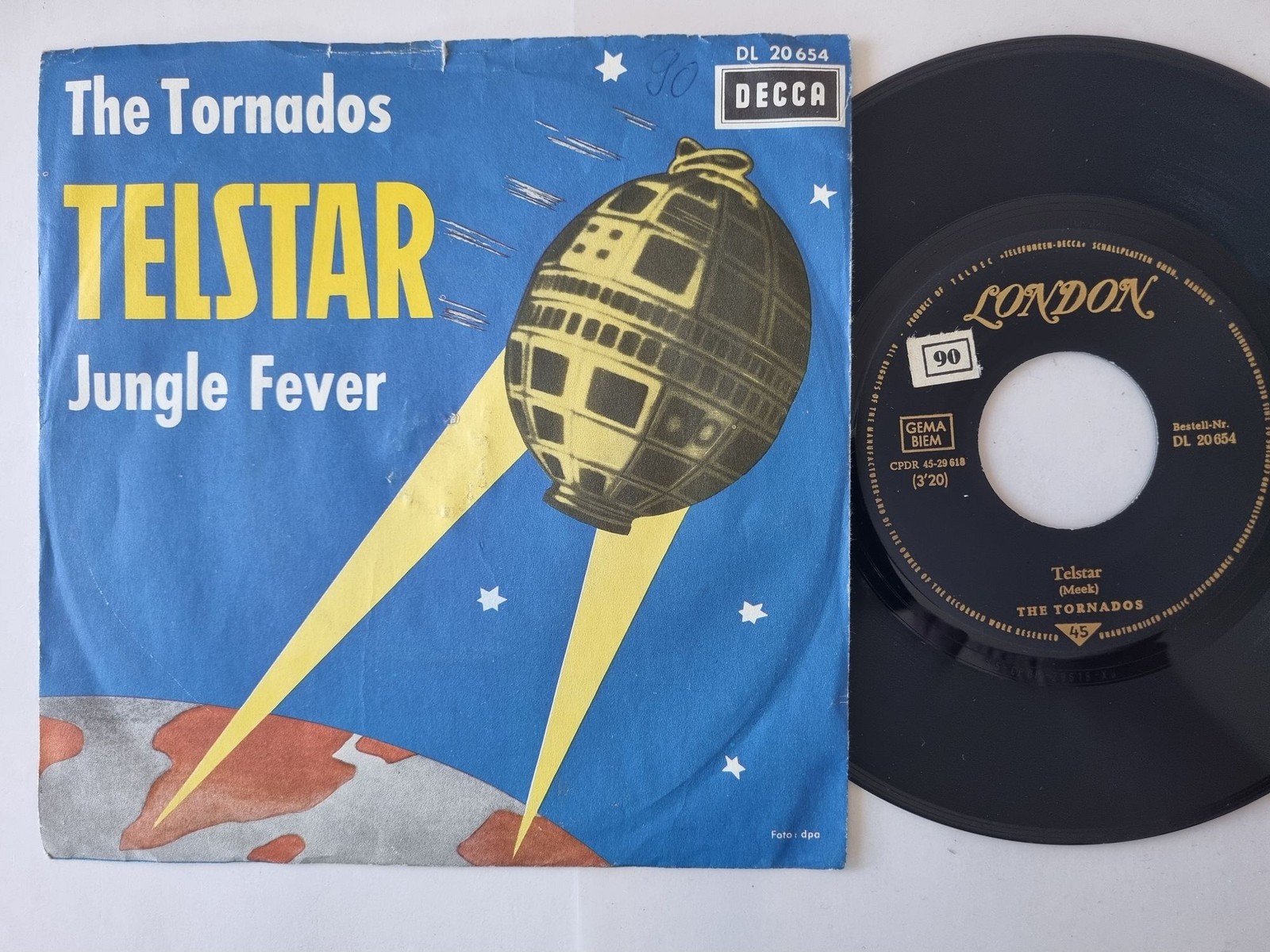 The Tornados - Telstar 7'' Vinyl Germany