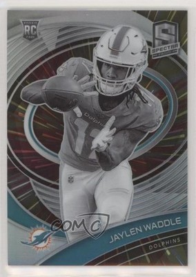 2021 Panini Spectra Variation Hyper Prizm 47/75 Jaylen Waddle #213 Rookie RC 3h1