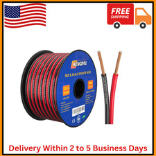 50FT 12/2 Gauge Speaker Wire - 2 Conductor Red and Black Wire