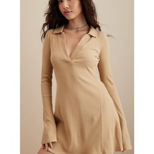 American Eagle collared knit mini dress medium