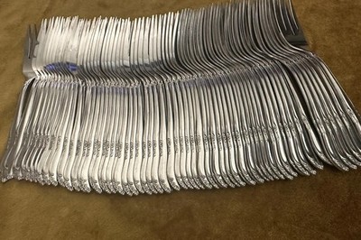 (68) SALAD FORKS PLANTATION 6 ¼  Oneida Custom Stainless Flatware