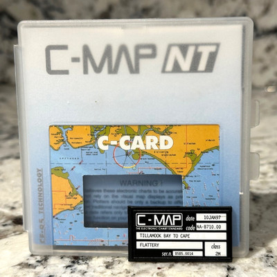 C-MAP C-Card NT TILLAMOOK BAY TO CAPE FLATTERY Class 2M Jan. 1997 In OG Case