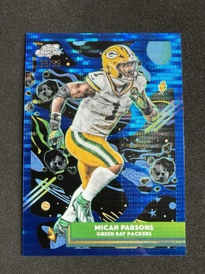 2025 Topps Cosmic Chrome #37 Micah Parsons Packers Blue Moon Refractor /99