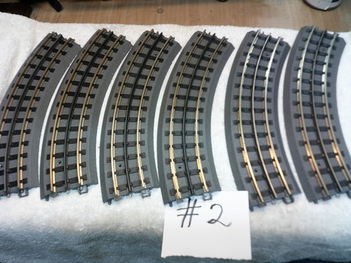 MTH 6 pieces REAL TRAX .031 curved TRACK SECTION 3 rail O Gauge used ?? #2