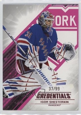 2024-25 Upper Deck Credentials Pink 37/99 Igor Shesterkin #31 0g7f