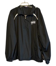 Sport Tek Moormans ShowTec Black Windbreaker Slip Over Cattle Show Jacket 2XL