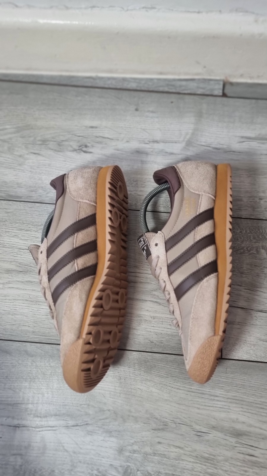 Adidas Originals Dragon Vintage Trainers UK 7 Cargo Khaki Brown Suede Gum Sole image 9