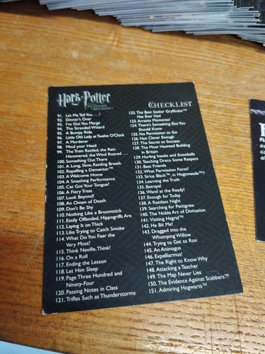 Harry Potter And The Prisoner of Azkaban 90 Trading Card Set Part 2 (91-180) - Picture 4 of 5