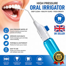 Portable High Pressure Oral Irrigator Water Flosser Dental Teeth Cleaner USB UK