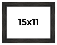 15x11 Frame Black Barnwood Picture Frame Photo Frame UV Acrylic, Acid Free