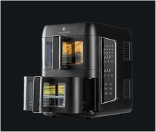 Friggitrice ad aria calda Chef Cuisine Dual Zone 2.400 Watt 9 L *NUOVA* UVP: 270 €