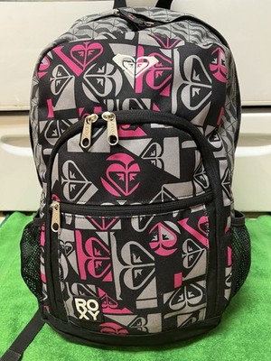 Roxy Quiksilver Logo Backpack Size 18  X 11  X6 