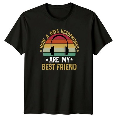 Now A Days Kopfhörer Herren T-Shirt Musik Geschenk für Ihn