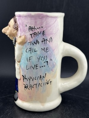 Doctor Gag Mug  Take Two And Call Me If You Wake Up  Mug Vintage Art
