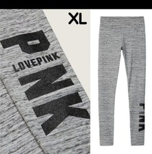 VS PINK WINTER LEGGINGS XL GREY BLING