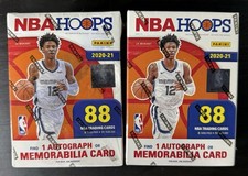 2020-2021 Panini NBA Hoops Basketball Blaster Box 88 Cards, Sealed Box - 2 Boxes
