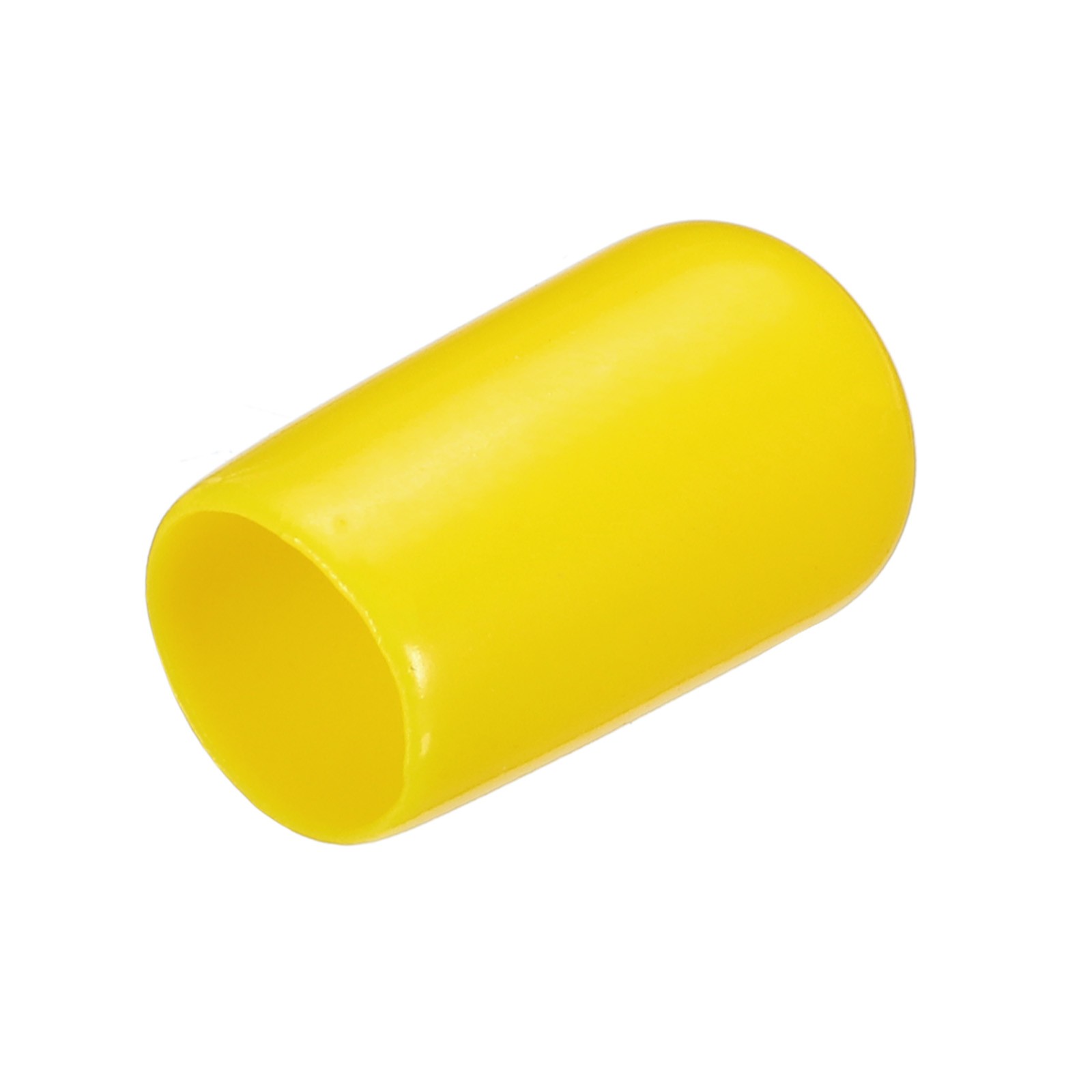 20Pcs Tapones de Goma de 8mm ID para Tubos Redondos de Vinilo PVC, Amarillo