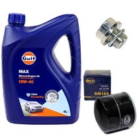 MotoröL Filter Set 15W-40 4 Liter + ÖLablassschraube FüR Suzuki Alto Swift II