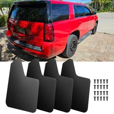 For Chevy Tahoe Black Wide Rally Mud Flaps Splash Guards Mudguards Splashguards 