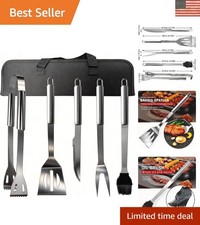 Ultimate 5-Piece Grill Accessories Set in Portable Case Perfect Gift for Men