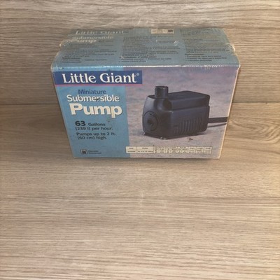 Little Giant Submersible Pump 63 Gal/hr Model PES-A (518100) New In Sealed Box