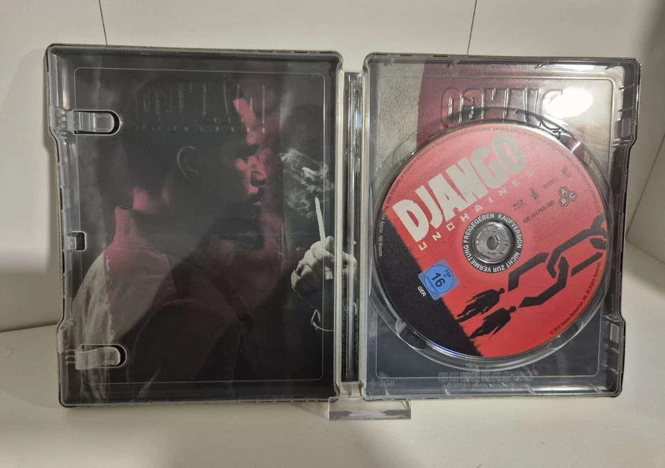 Django Unchained Limited Steelbook mit Prägung Blu-ray Tarantino Waltz - Bild 2 von 2