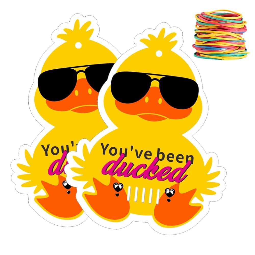 You've Been Ducked, Duck Tags,Yellow Tags, 2.9 x 2.3 inch, Yellow