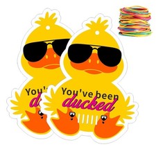 You've Been Ducked, Duck Tags,Yellow Tags, 2.9 x 2.3 inch, Yellow