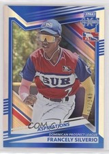 2022 Panini Elite Extra Edition Aspirations Blue 282/349 Francely Silverio 0eq8