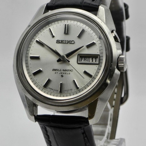 SEIKO Bell-Matic 4006-7010 1969 Vintage Automatic 27J Alarm Men's Watch