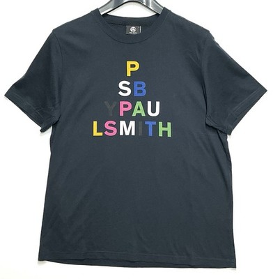 Paul Smith  Triangle Logo Print  T-Shirt, Black, Men s Large (Slimfit).