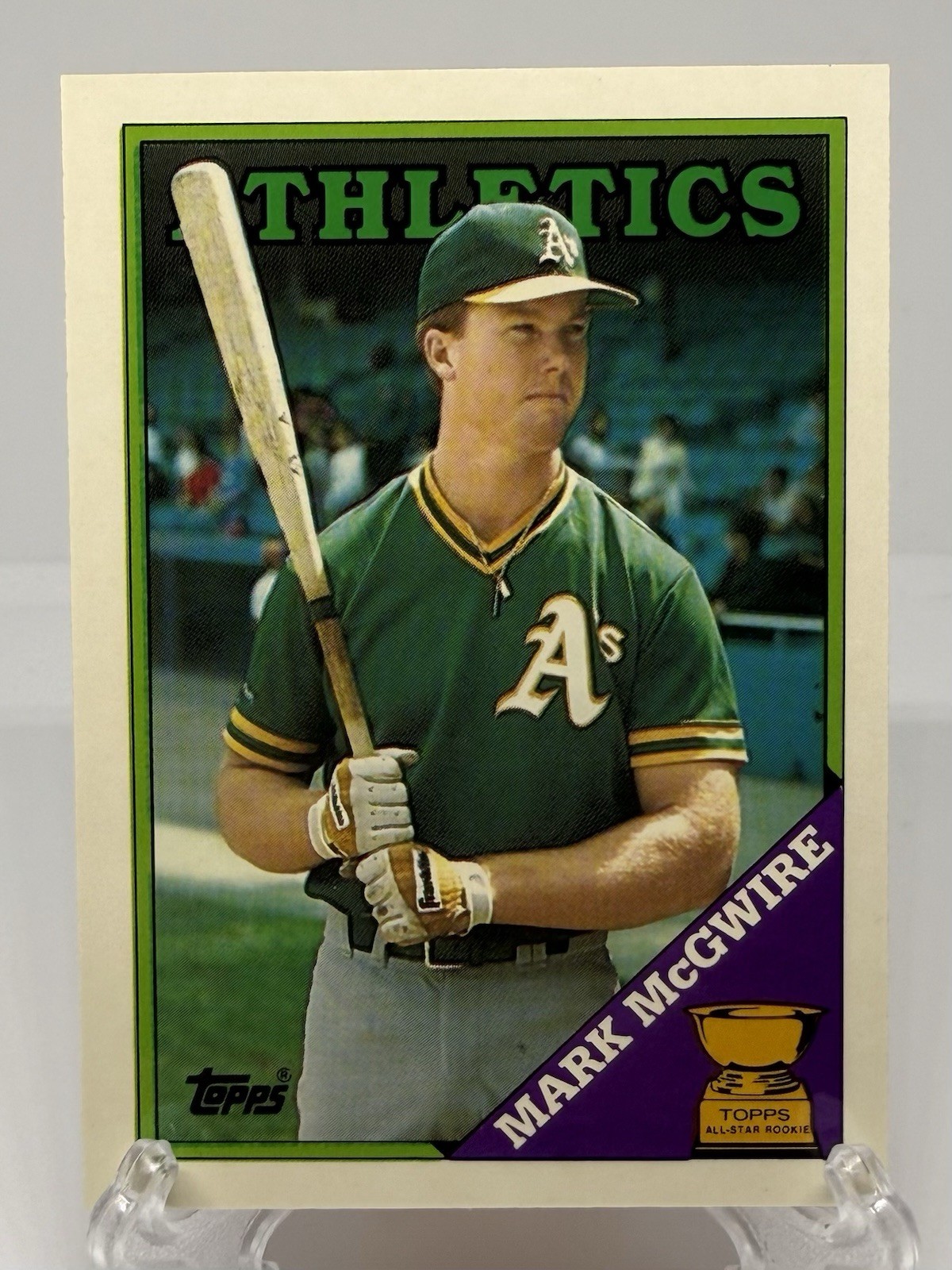 1988 Topps Tiffany Mark McGwire #580 Oakland Athletics