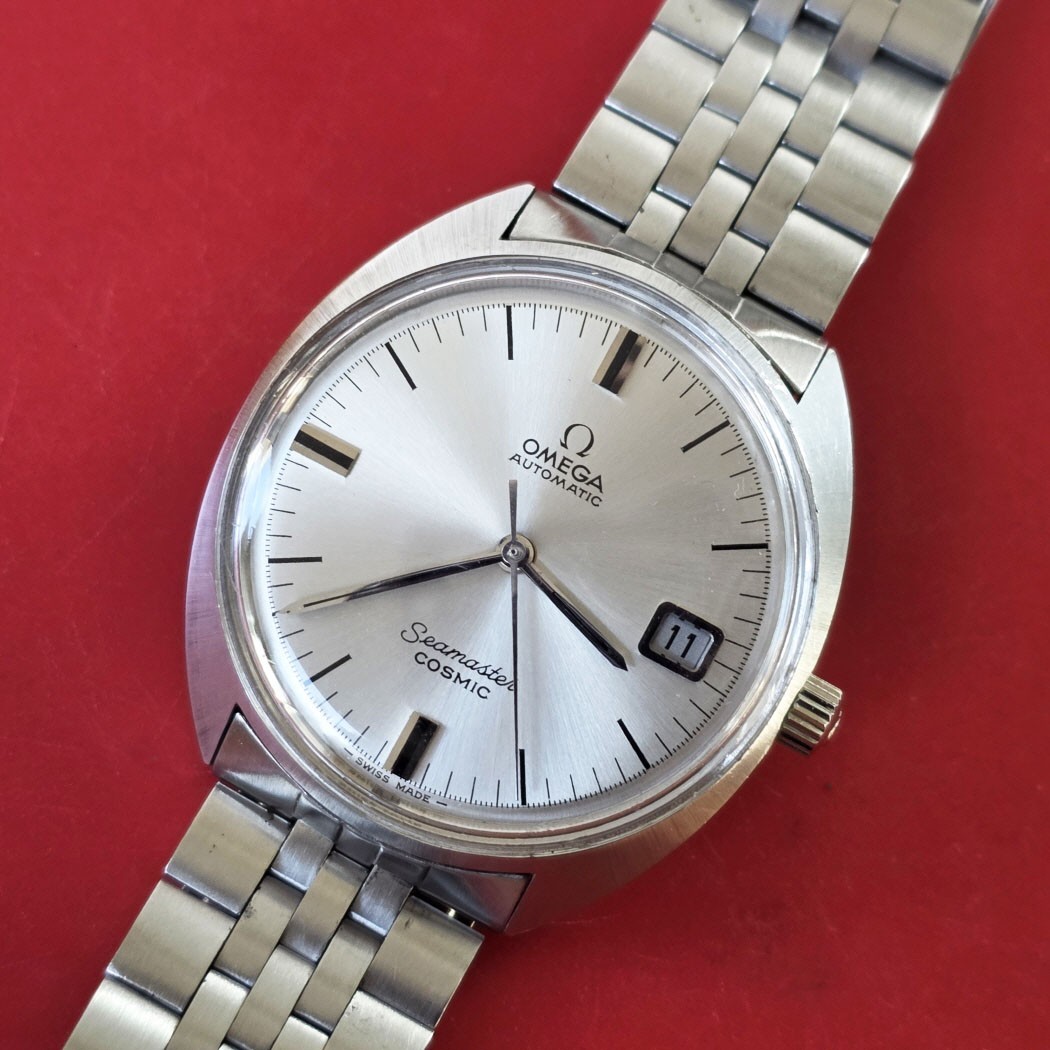 VINTAGE 1968 OMEGA SEAMASTER COSMIC AUTOMATIC CAL 565 DATE SERVICED