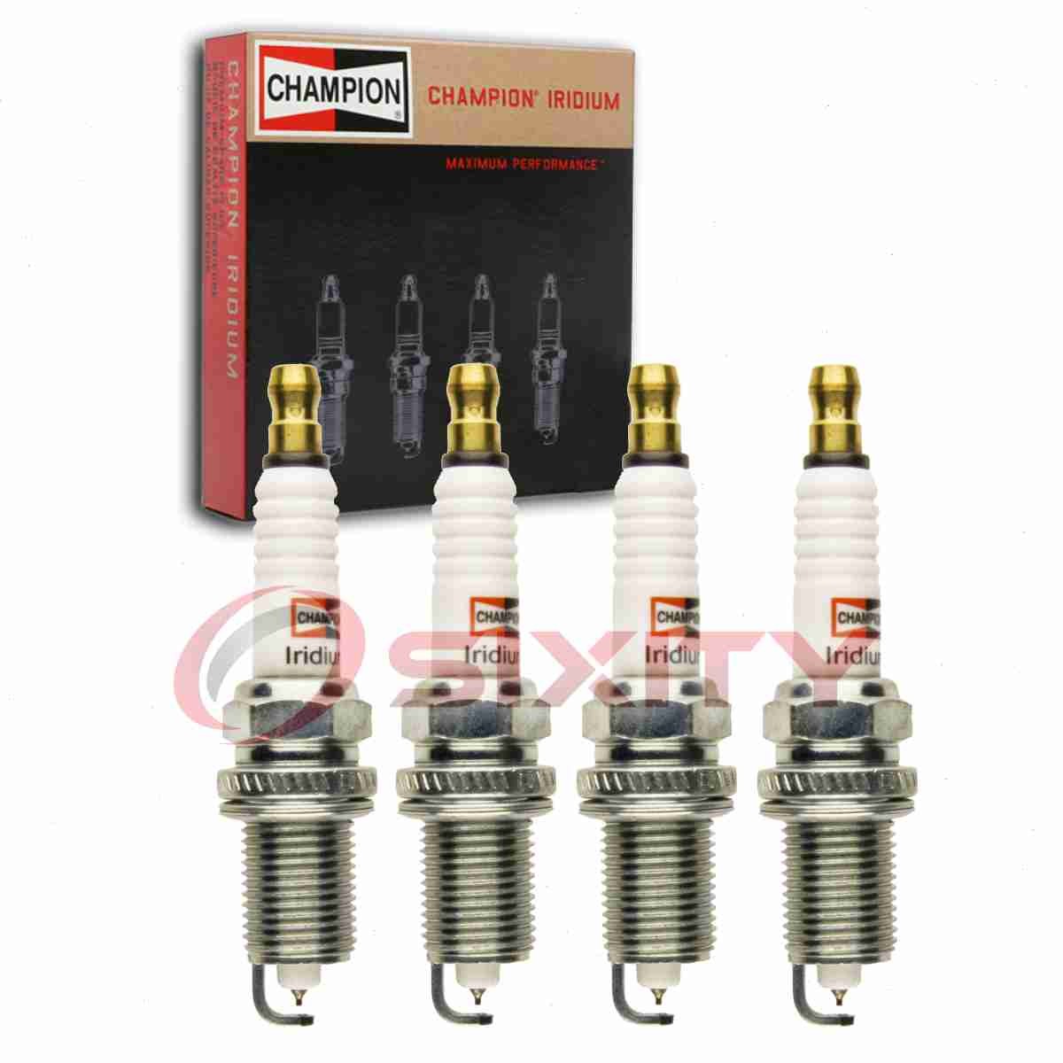 4 pc Champion Iridium Spark Plugs for 2000 Nissan Xterra Ignition Secondary  wm