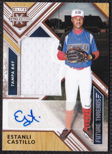 2018 Elite Extra Edition Threads Autograph Jersey /299 Estanli Castillo #FTSA-EC