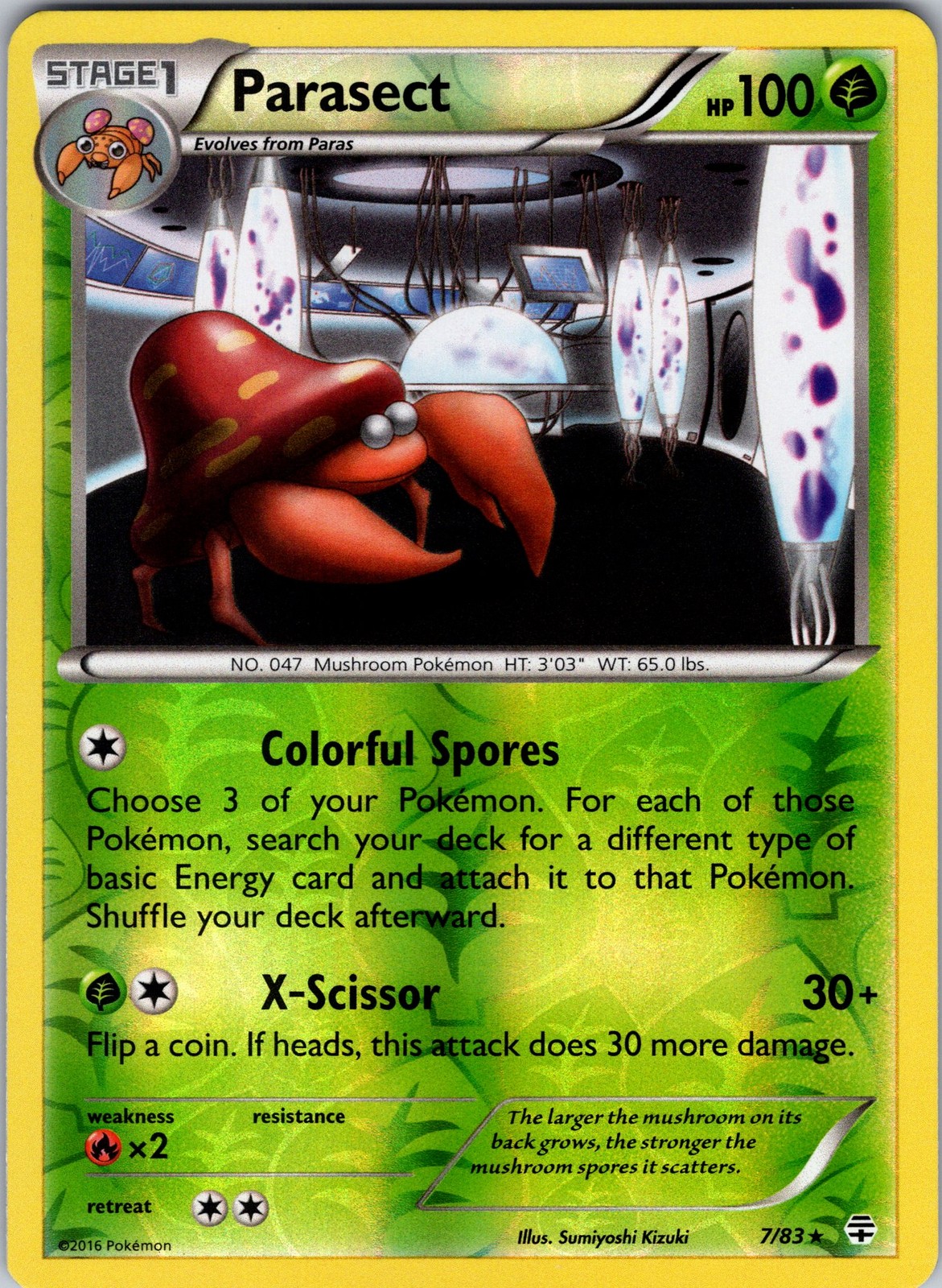 Parasect 7/83 Generations Pokemon TCG NM