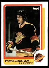 1986-87 Topps Patrik Sundstrom Vancouver Canucks #156