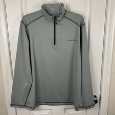 Vineyard Vines Performance Men  s Gray 1/4 Zip Pullover Sweatshirt Size M