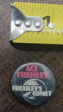 Ace Frehley's Comet Promo Pin Button Badge KISS Megaforce Vintage Solo