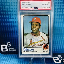 Bob Gibson Cards, Rookie Card and Autographed Memorabilia Guide 42