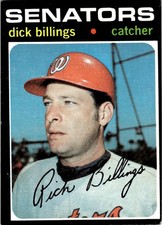 1971 Topps Dick Billings RC Washington Senators #729 *