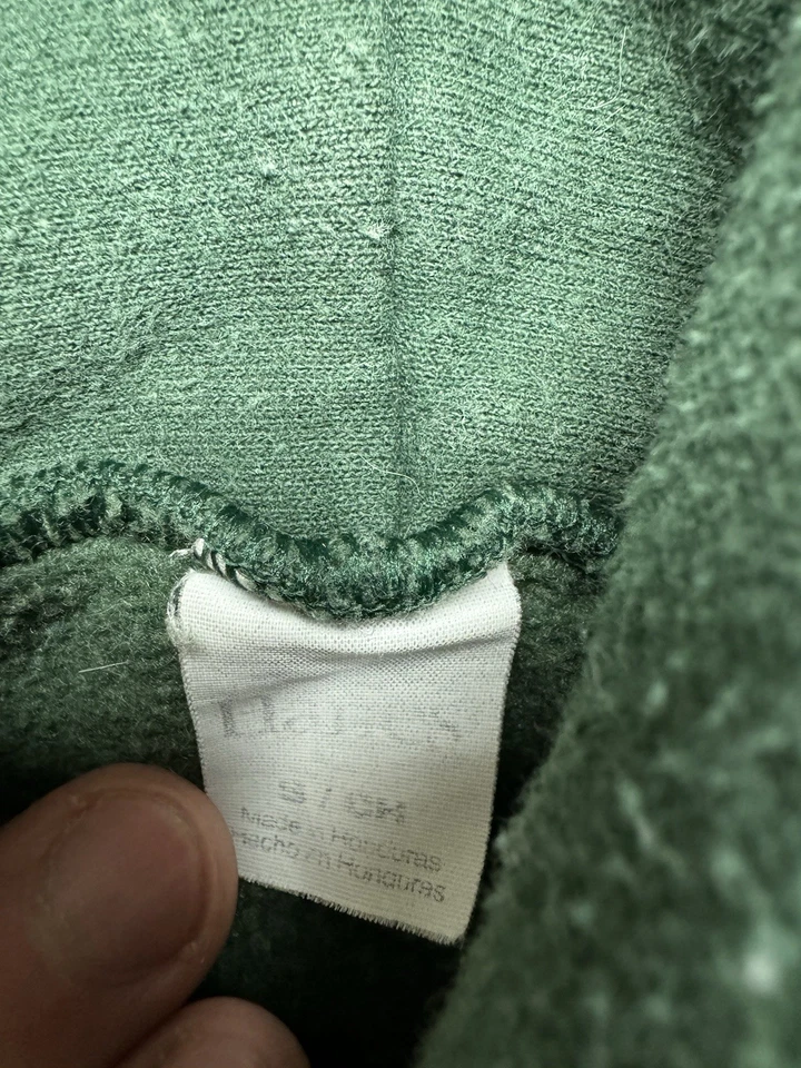 Sudadera con Capucha Miami Hurricanes Juvenil Talla PEQUEÑA Verde Hanes Y2K Foto 4 de 4