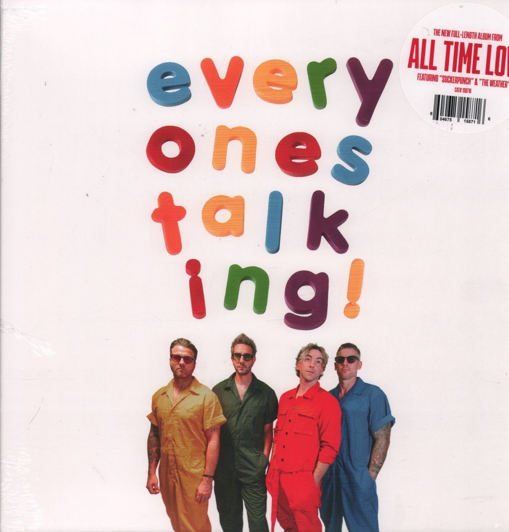 All Time Low Everyone's Talking LP vinyl Europe Photo Finish 2025 White vinyl in