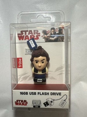 NIB Tribe Star Wars 16GB USB Flash Thumb Drive Memory Han Solo FD030521