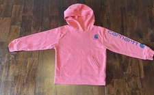 CARHARTT Hoodie Girl Toddler Size 5T Pullover Pink Arm Logo