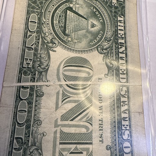 1969D $1 FRN , FRB ,BOSTON MA GUTTER FOLD ERRORS , VERY FINE. FRONT AND BACK. - Picture 14 of 14