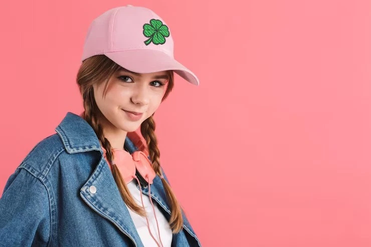 Green Leaf Embroidered Patch 3" Iron On Sew On Lucky Clover Applique DIY Jacket - Image 4 of 4