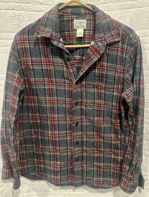 VTG L.L. Bean Men s Long Sleeve Button Down Flannel Shirt M