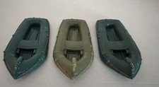 MARX BATTLEGROUND - 03 ONE MAN RAFTS -01 -OD 02-DARK GREEN SP- VERY GOOD LOT